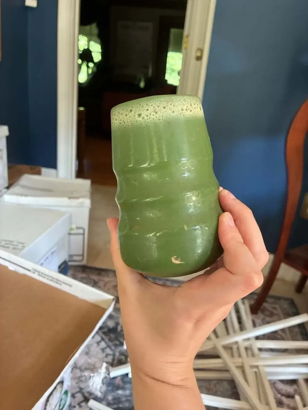 Tamac Pottery Frosty Pine vase